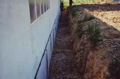 Etanchéité murs de soubassement, fondation