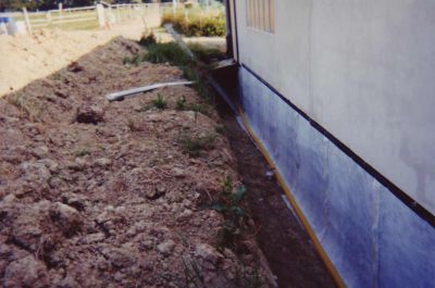 Etanchéité murs de soubassement, fondation